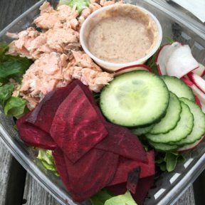 Gluten-free salmon salad from Indie Fresh